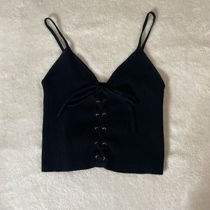 Ribbed crop top